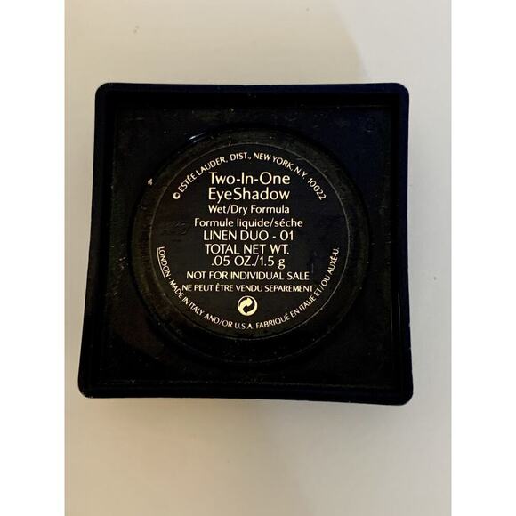 ESTEE LAUDER Two-in-One Eyeshadow Wet Dry Formula 01 LINEN Duo .05 / 1.5 g - Picture 2 of 5